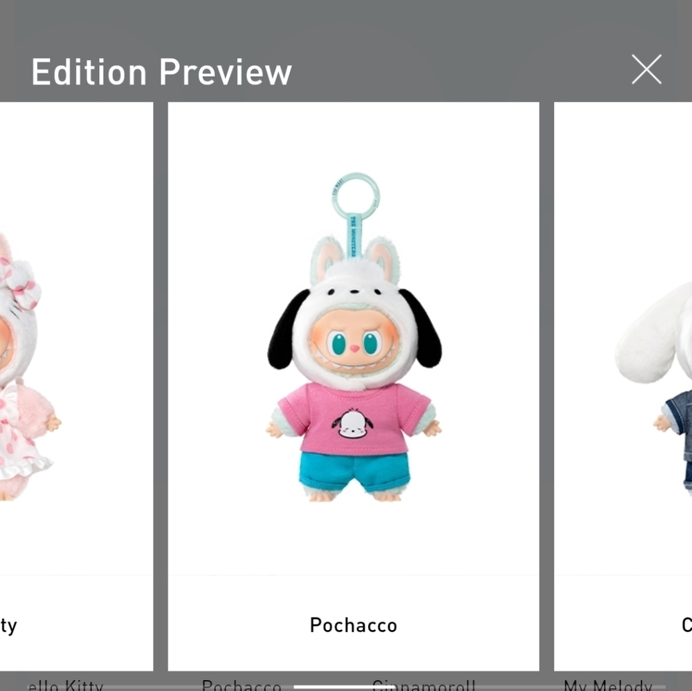 Popmart Pochacco Labubu